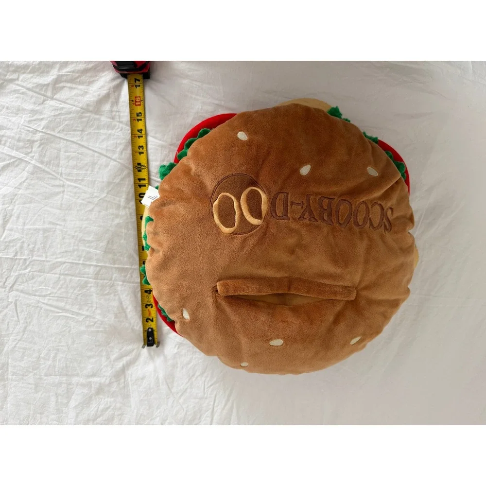 Universal Studios Scooby Doo Hamburger Plush Pillow with Removable Mini Plush